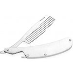 Amparo Miranda hřeben na vousy Barber Stainless Steel – Sleviste.cz