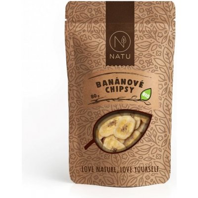 Natu Banánové chipsy BIO 80 g