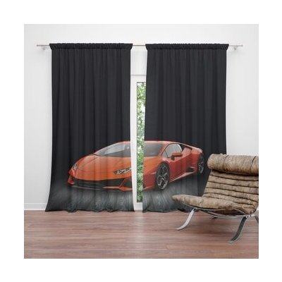 Sablio Závěs Sportovní auto 1: 2ks 140x250cm – Hledejceny.cz