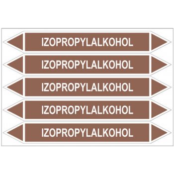 Značení potrubí, izopropylalkohol