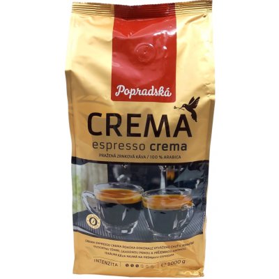 Popradská Crema Espresso zrnková 1 kg – Hledejceny.cz