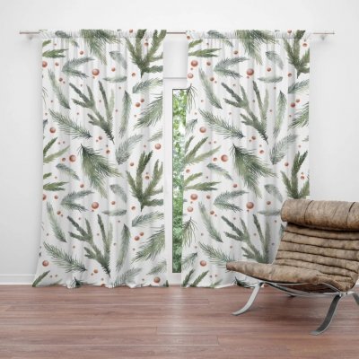Sablio Závěs Vůně jehličí: 2ks 140x250cm – Hledejceny.cz