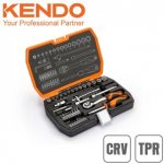 KENDO Sada hlavic 1/4" s ráčnou 72T 42ks 90562 – Hledejceny.cz