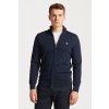 Pánský rolák Gant svetr Casual Cotton Zip Cardigan modrá