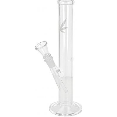 Leaf Skleněný bong Straight White Leaf 26cm – Hledejceny.cz