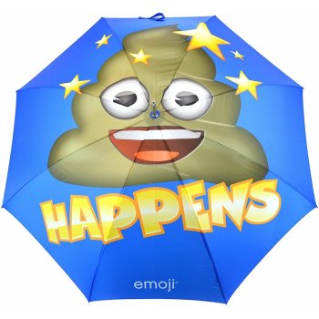 Single Canopy Poop Emoji deštník