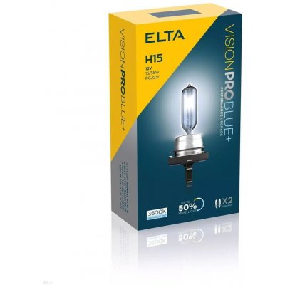 Elta VisionProBlue H15 PGJ23t-1 12V 15/55W 2 ks EB2715TR – Hledejceny.cz