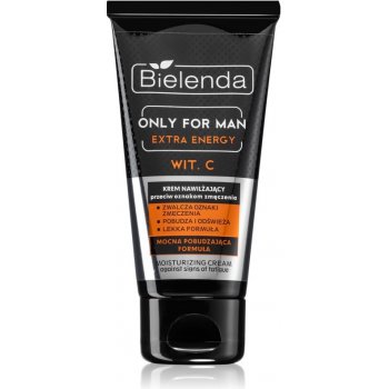 Bielenda Only for Men Extra Energy intenzivní hydratační krém proti známkám únavy Vitamin C Magnesium Caffeine Ceramides 50 ml