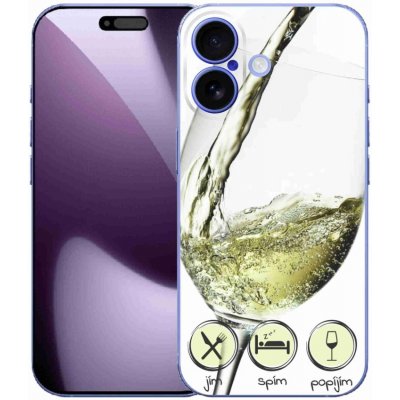 mmCase na iPhone 17 - sklenička vína bílé – Zboží Mobilmania