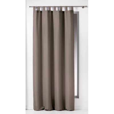 Douceur d'intérieur Závěs na rovnátka 140 x 260 cm Essentiel, taupe hnědá – Zboží Dáma
