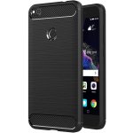 Pouzdro CARBON Huawei P8 Lite 2017, P9 Lite 2017 černé – Zboží Mobilmania