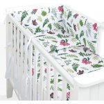 Mamo Tato Mantinel s povlečením 3dílná sada Bavlna Kapradí bílá/zelená 135 x 100 cm – Hledejceny.cz