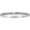 Prsteny SILVEGO Stříbrný prsten Vally s barevnými Brilliance Zirconia DCC21092R