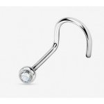 Prosperk náušnice piercing do nosu zahnutý S5151 – Zboží Dáma