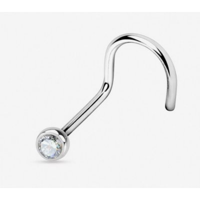 Prosperk náušnice piercing do nosu zahnutý S5151 – Zboží Dáma