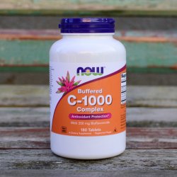 NOW Pufrovaný Vitamin C-1000 Komplex s 250 mg bioflavonoidů 180 tablet