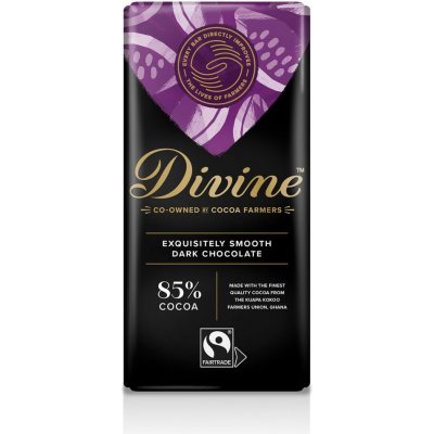 Divine Chocolate Hořká čokoláda, 85 % 90 g – Hledejceny.cz