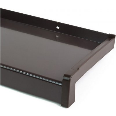 SkladOken.cz Venkovní ALU parapet šířka 225 mm PVC koncovky (cena za 1 cm délky) hnědý – HobbyKompas.cz