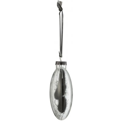 4ks vánočních plochých skleněných ozdob se zaječími ocáskky 10*3,5*10 cm J-Line by Jolipa – Hledejceny.cz