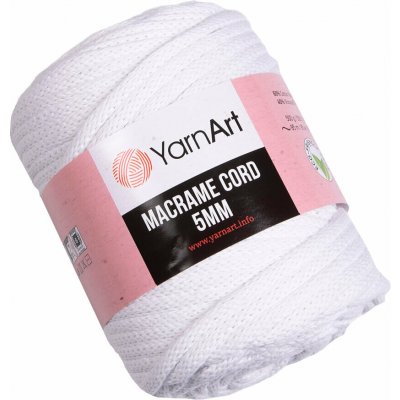 Yarn Art Macrame Cord 5 mm 751 White – Zbozi.Blesk.cz