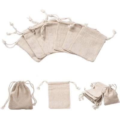 Dárkový pytlíček přírodní - režný - 9 x 8 cm - 1 ks – Zboží Dáma