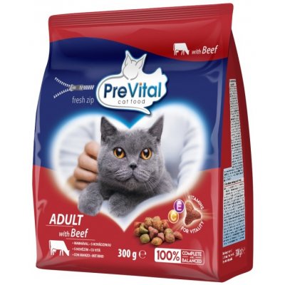 PreVital kočka hovězí granule 0,3 kg