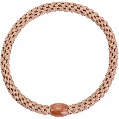 KKNEKKI Gumička do vlasů Kknekki Slim Nougat, béžová barva, textil – Zboží Dáma