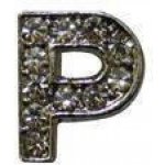 HKM Písmenko P na čelenky stříbrné – Zboží Dáma