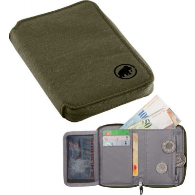 Mammut Zip Wallet Mélange Zelená tmavá – Zboží Mobilmania