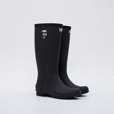 KARL LAGERFELD KALOSH IKONIC HI BOOT KL47090-V00 Černá – Zboží Mobilmania