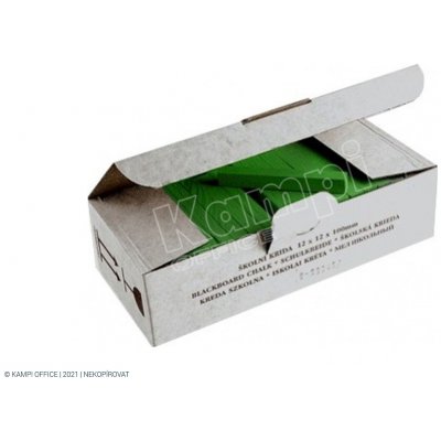 KOH-I-NOOR Křídy školní zelené 100ks – Zboží Dáma