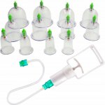 ISO TRADE Cupping Glasses Set Vacuum Massage Cupping Pump New Acupuncture Magnetic 277 – Zboží Dáma
