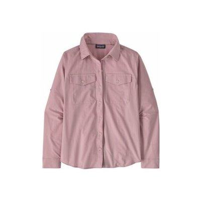 Patagonia Long-Sleeved Self Guided Sun Shirt Women Quiet Violet růžová – Hledejceny.cz