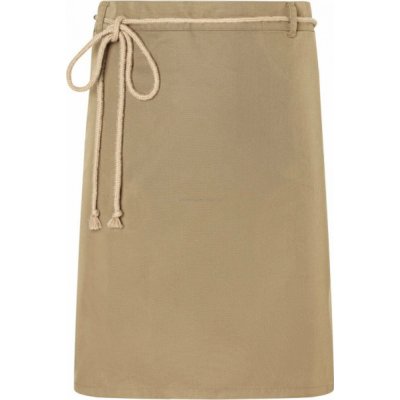 Karlowsky Elegantní keprová zástěra nad kolena ve svěžím stylu béžová Pantone 4268C 90x55cm KY057 – Hledejceny.cz