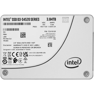 Intel D3-S4520 3,84TB, SSDSC2KB038TZ01 – Zbozi.Blesk.cz