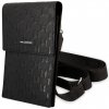 Baterie pro bezdrátové telefony Karl Lagerfeld Saffiano Monogram Wallet Phone Bag Black