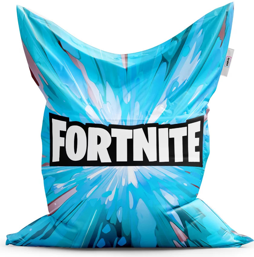 Sablio sedací vak Classic Fortnite modrá - 200 x 140 cm