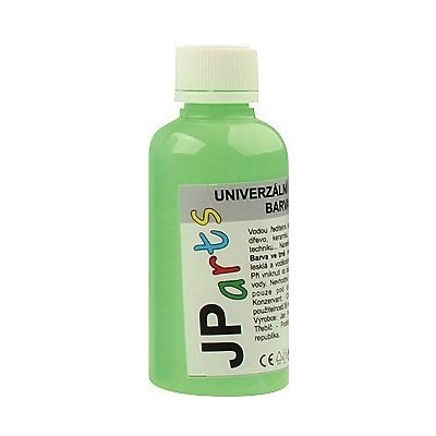 JP arts Univerzální akrylátová barva lesklá svítící ve tmě Neon zelená 50 g