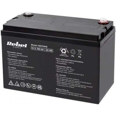 Rebel BAT0416 12V 100A – Zboží Mobilmania