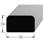 Lavičkový profil 58x34mm smrkový, délka 180cm – Hledejceny.cz