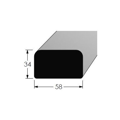 Lavičkový profil 58x34mm smrkový, délka 180cm – Hledejceny.cz