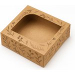 KRAFTHOUSE.EU Dárková krabička čtvercová Botanical Kraft Mood KM-KR-001 Okno: List – Hledejceny.cz