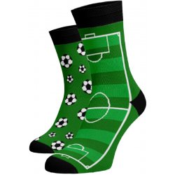 Veselé ponožky Fotbal Bavlna Zelená