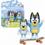 Tm Toys Bluey Blue skateboarding Dogs 2-pack figurek sada – Zboží Mobilmania