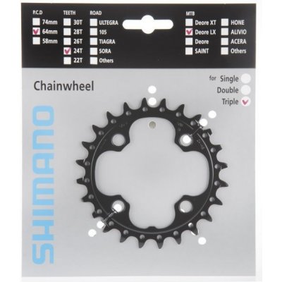 Převodník Shimano SLX M670 24z FE černý 3x10s – Zboží Mobilmania