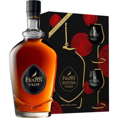Frapin Cognac VSOP 40% 0,7 l (dárkové balení 2 sklenice) – Hledejceny.cz
