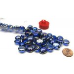 Chessex Skleněné žetony Gaming Glass Stones různé barvy Barva: Iridized Dark Blue – Sleviste.cz