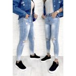 Gourd jeans Světlé trhané džíny GD6751-Y – Hledejceny.cz