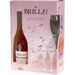 Brilla Rose Extra Dry 11% 0,75 l (dárkové balení 2 sklenice) – Hledejceny.cz