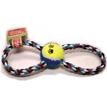 Dog Fantasy Přetahovadlo osmička bavlna + tenisák 25 cm – Zboží Dáma